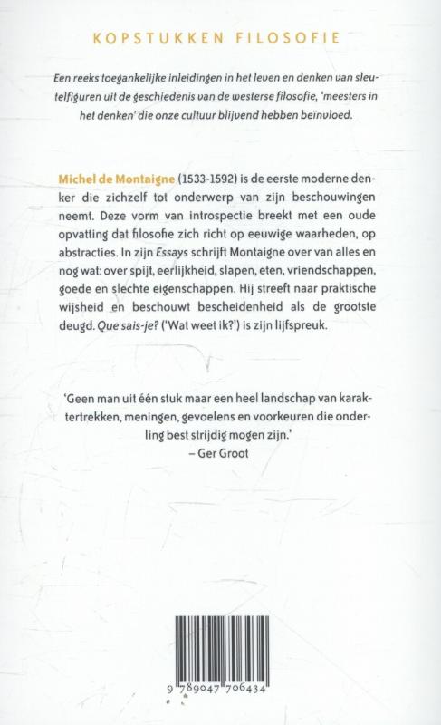 Achterkant van Montaigne