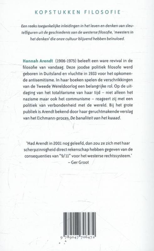 Achterkant van Arendt