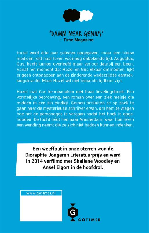 Achterkant van Een weeffout in onze sterren