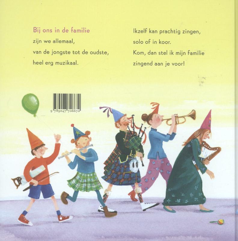 Achterkant van Bij ons in de familie