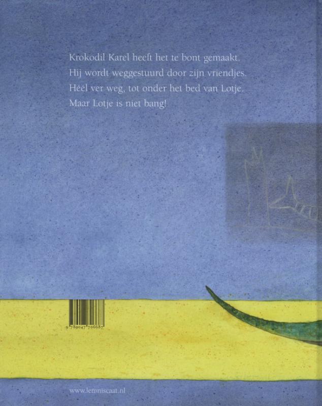 Achterkant van Er ligt een krokodil onder mijn bed!