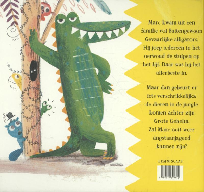 Achterkant van Marcs grote gevaarlijke tanden