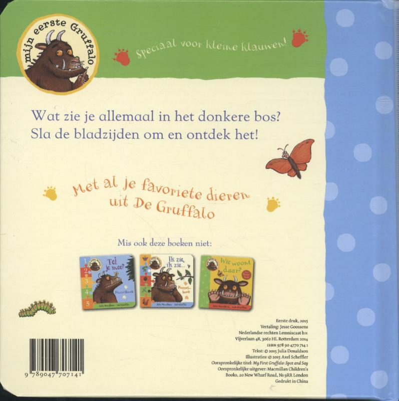 Achterkant van Zie en zeg