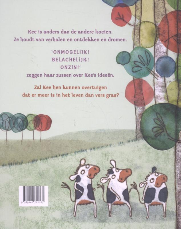 Achterkant van De koe die in een boom klom
