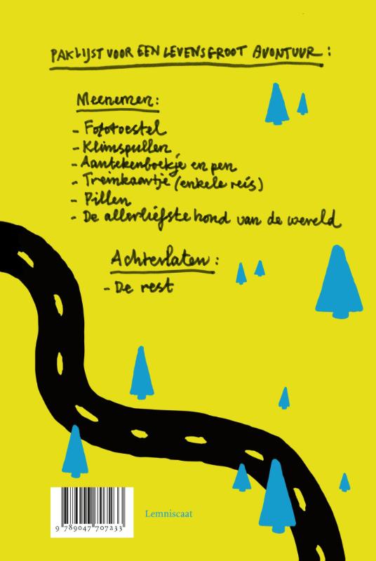 Achterkant van Naar de top