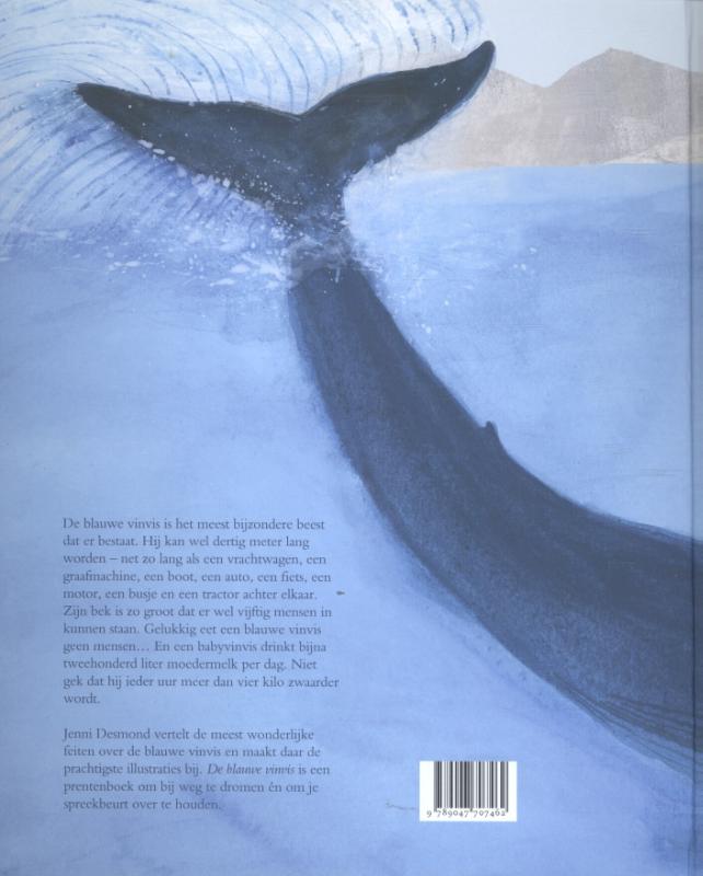 Achterkant van De blauwe vinvis