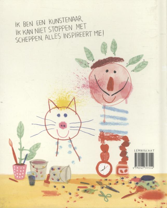 Achterkant van Ik ben een kunstenaar