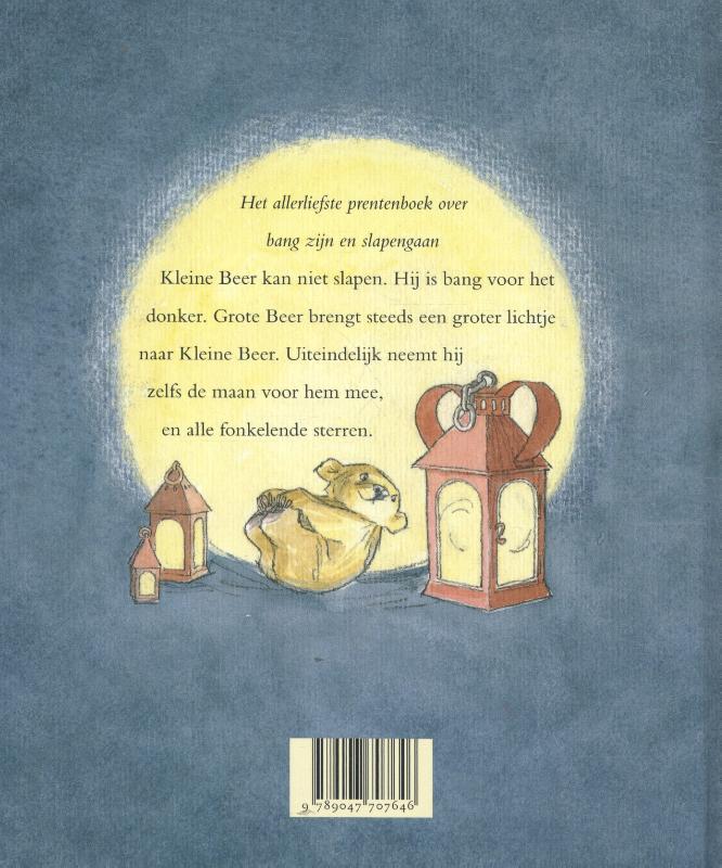 Achterkant van Welterusten kleine beer