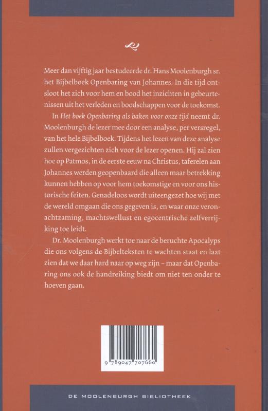 Achterkant van Het boek Openbaring als baken voor onze tijd