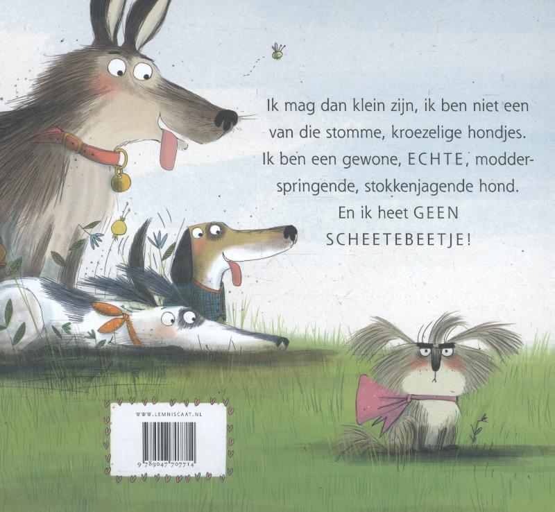Achterkant van Ik heet geen Scheetebeetje!