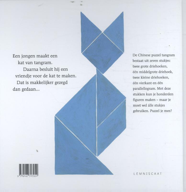 Achterkant van Tangramkat