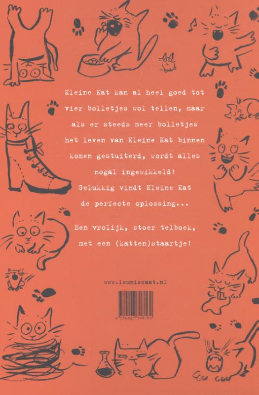 Achterkant van Tellen met kleine kat