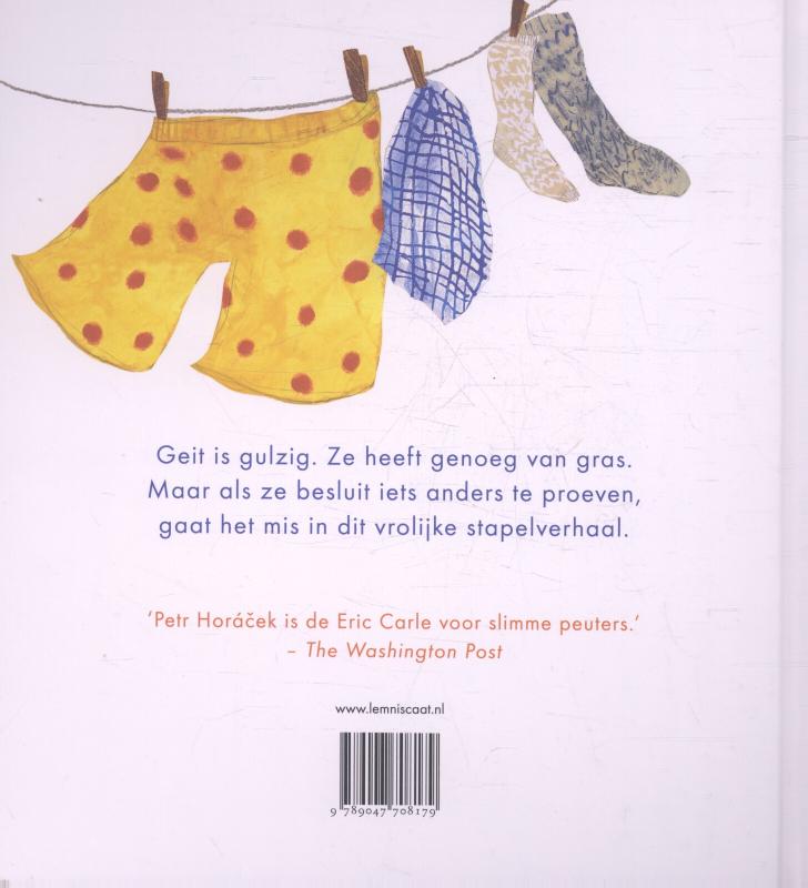 Achterkant van Gulzige geit
