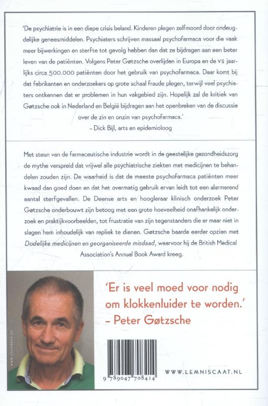 Achterkant van Dodelijke psychiatrie en stelselmatige ontkenning