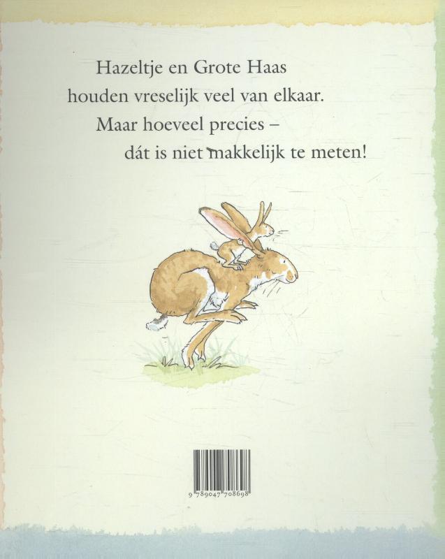 Achterkant van Raad eens hoeveel ik van je hou