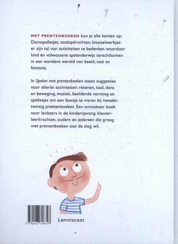 Achterkant van Spelen met prentenboeken