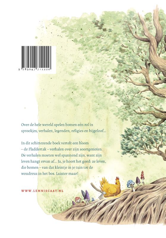 Achterkant van Verhalen van de Fladdertak