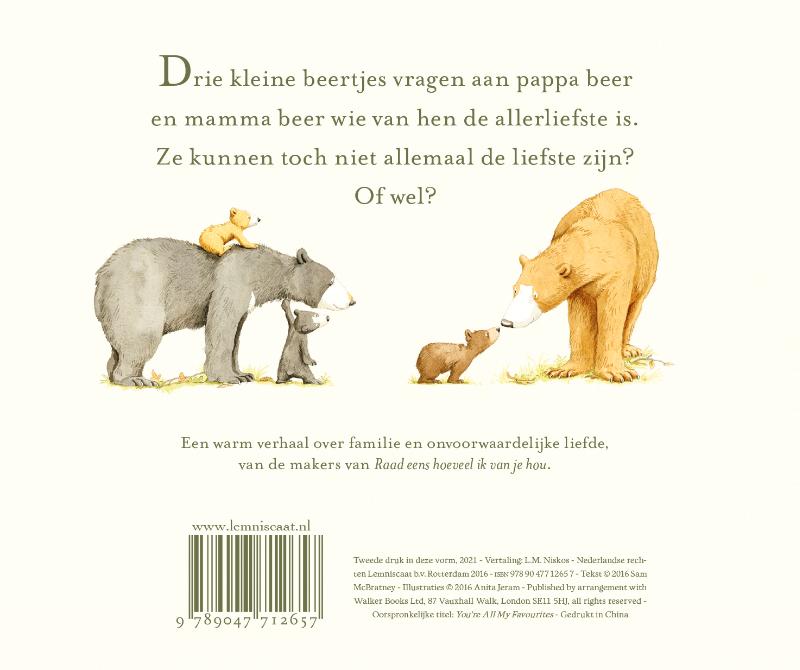 Achterkant van Allemaal de liefste