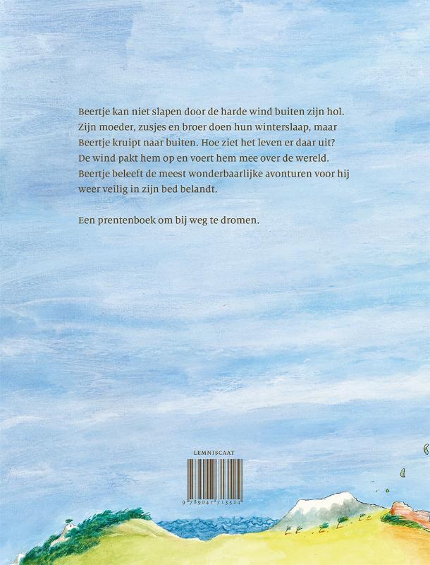 Achterkant van Met de wind mee