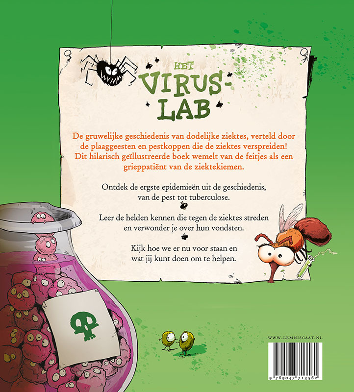 Achterkant van Het viruslab