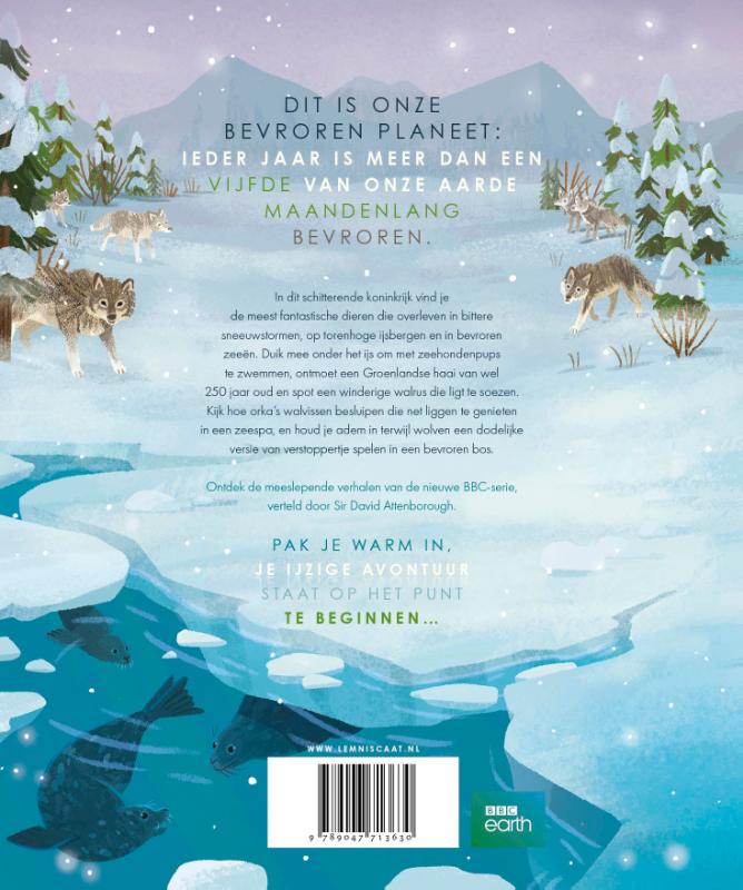 Achterkant van Bevroren Planeet. Frozen Planet II