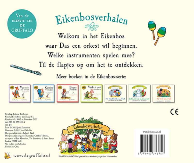 Achterkant van Het orkest van Das
