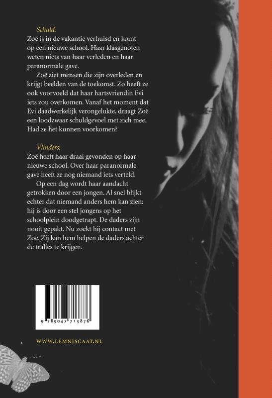 Achterkant van Schuld & Vlinders