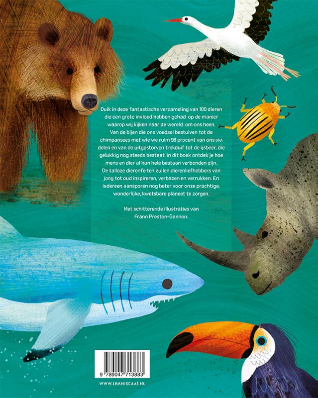 Achterkant van De wereldgeschiedenis in 100 dieren