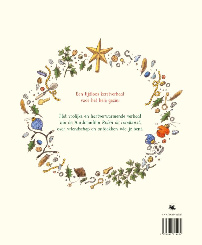 Achterkant van Robin de roodborst