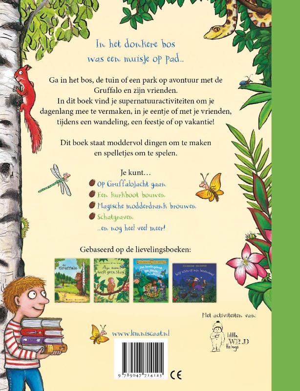 Achterkant van Gruffalo en zijn vrienden buitendoeboek
