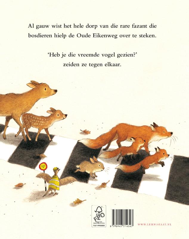 Achterkant van Met Filippa Fazant naar de overkant
