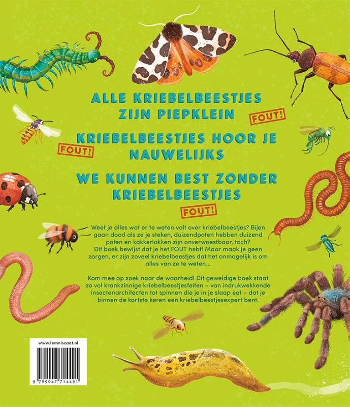 Achterkant van Alles wat je weet over kriebelbeestjes is FOUT!