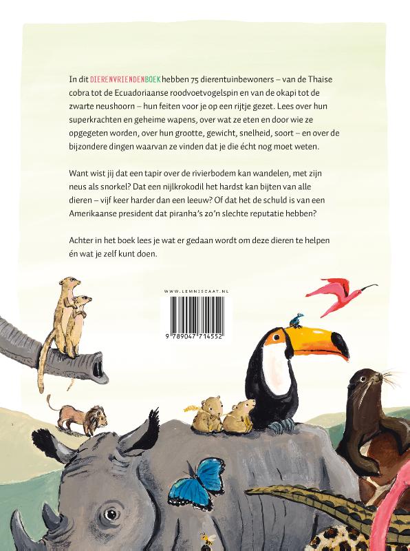 Achterkant van Het dierenvriendenboek