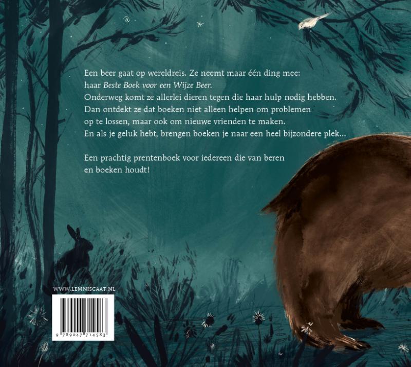 Achterkant van De beer en haar boek