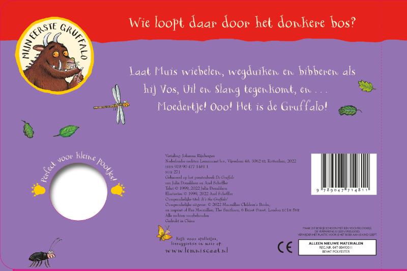 Achterkant van Het is de Gruffalo!
