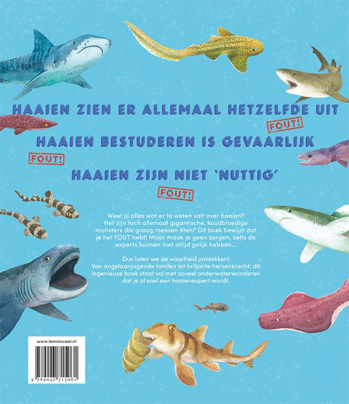 Achterkant van Alles wat je weet over haaien is fout!