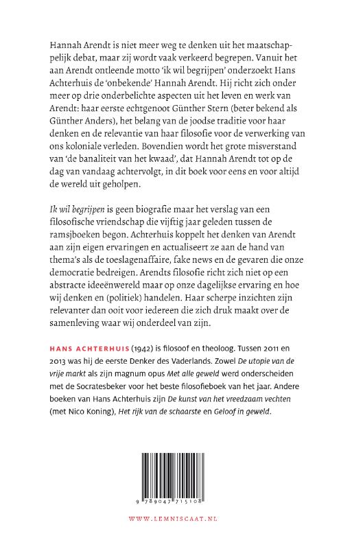 Achterkant van Ik wil begrijpen
