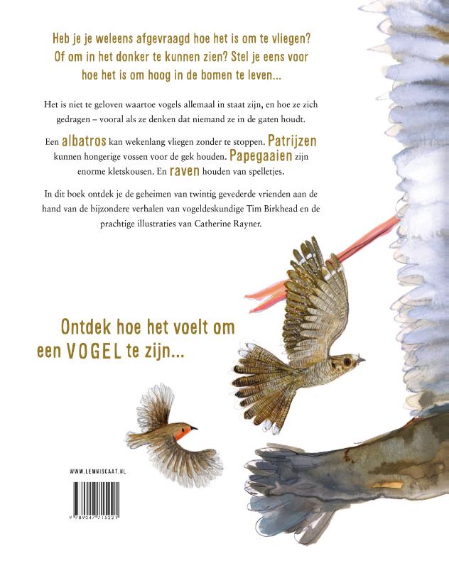 Achterkant van Zo voelt het om een vogel te zijn