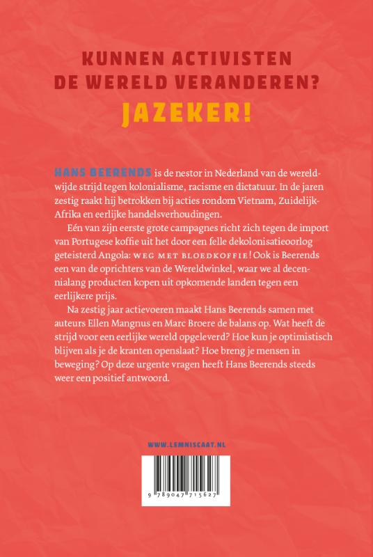 Achterkant van Levenslang activist.