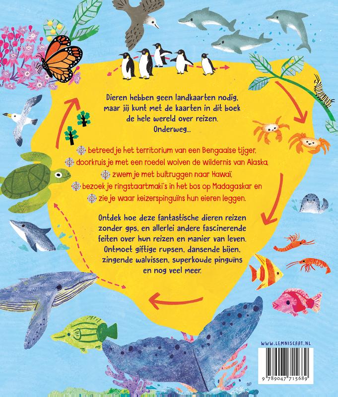 Achterkant van Landkaarten voor pinguïns