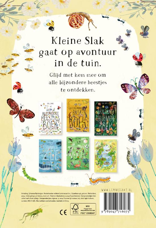 Achterkant van Het beestjesboek van Kleine Slak