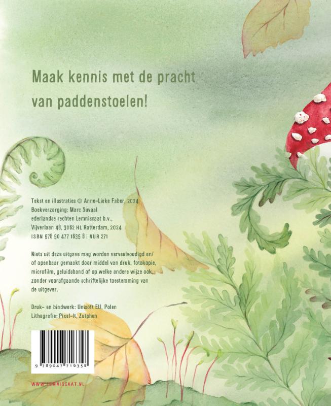 Achterkant van Paddenstoelenvriendjes