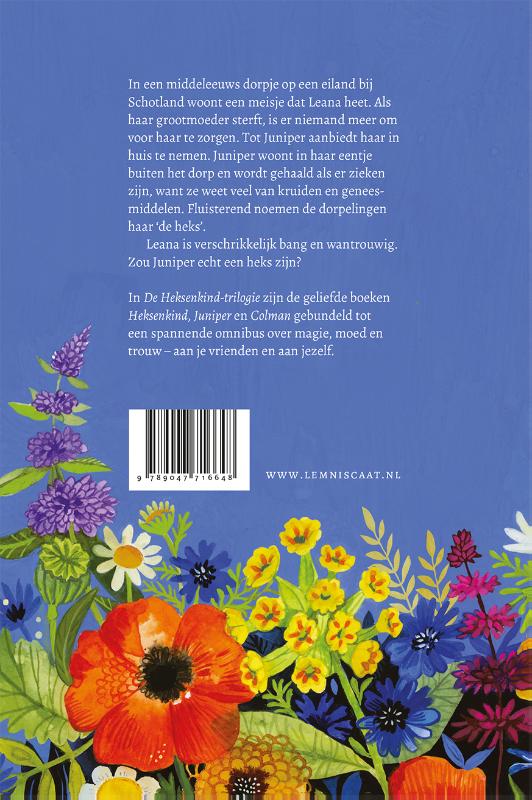 Achterkant van De heksenkind trilogie