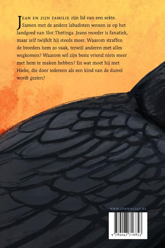 Achterkant van Het addergebroed van Slot Thetinga