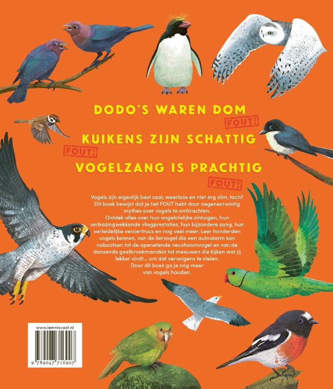 Achterkant van Alles wat je weet over vogels is FOUT!