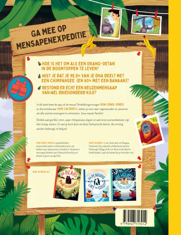 Achterkant van Eten gorilla's bananen?