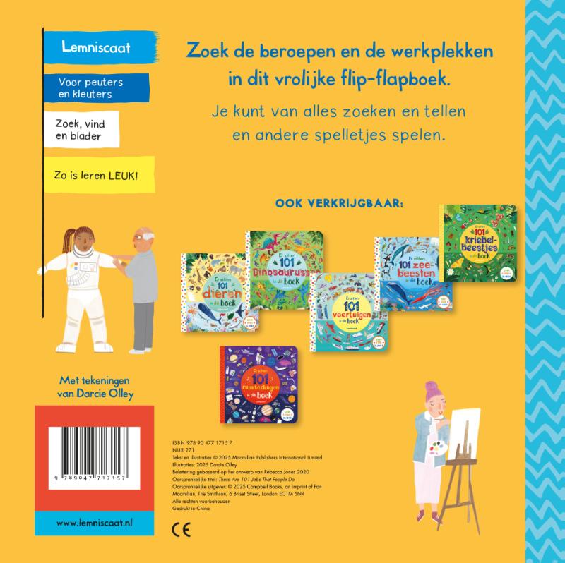 Achterkant van Er zitten 101 beroepen in dit boek