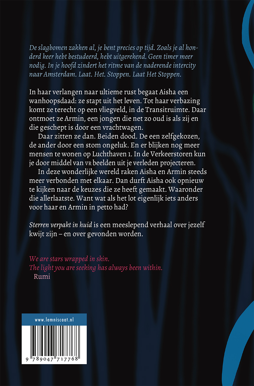Achterkant van Sterren verpakt in huid