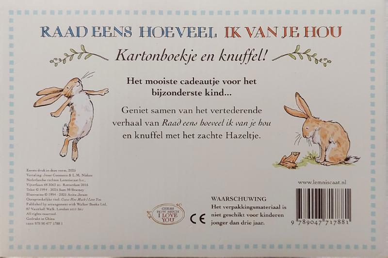 Achterkant van Raad eens hoeveel ik van je hou