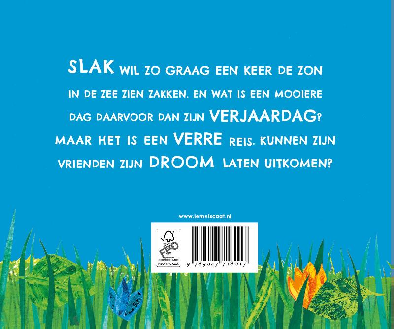Achterkant van Een verrassing voor Slak